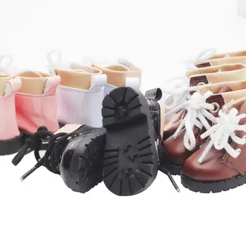 1 Пара стильных кукольных сапожек, пригодных для носки миниатюрных туфель, имитирующих кукольную обувь 1/6 BJD, Милые аксессуары для кукол, притворяющаяся игрушка