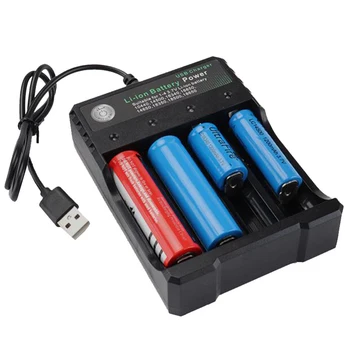 4,2 В 18650 Зарядное устройство Литий-ионный аккумулятор USB независимая зарядка портативное электронное зарядное устройство 18650 18500 16340 14500 26650