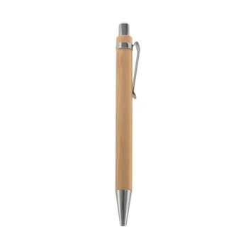 50ШТ Бамбуковая Шариковая ручка Рекламная ручка Ручка для защиты окружающей среды Инструменты для письма