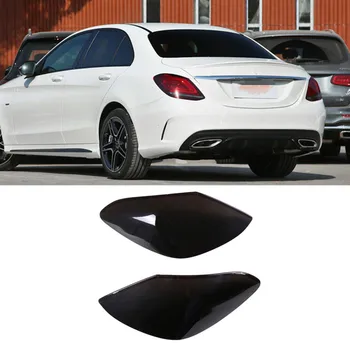 ABS Прозрачный Серый Защитный кожух заднего фонаря автомобиля Автомобильные Внешние Аксессуары Подходят для Mercedes Benz C Class 2015-2021