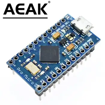AEAK Pro Micro ATmega32U4 5V 16MHz Заменит ATmega328 Для arduino Pro Mini На 2-рядный Контактный разъем для интерфейса Leonardo USB