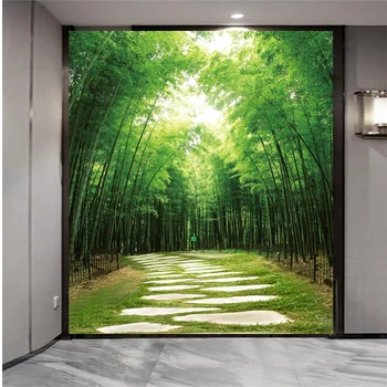 beibehang Пользовательские обои 3d фотообои fresh greenway входной проход декоративные обои для гостиной 3d papel de parede