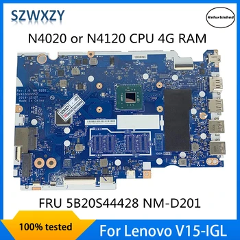 SZWXZY Восстановленная Материнская плата для ноутбука Lenovo V15-IGL NM-D201 N4020 N4120 CPU 4G RAM 5B20S44428 100% Протестирована Быстрая Доставка