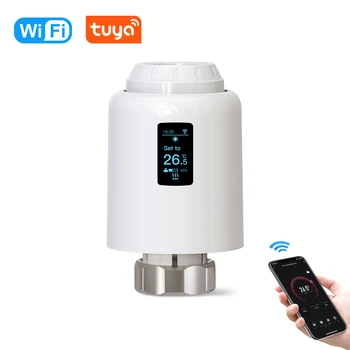 Tuya wifi / zigbee умный нагревательный клапан умный термостат клапан приложение дистанционного управления умный термостат AE02HIS-013