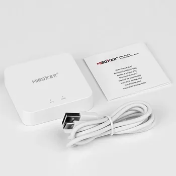 WiFi-контроллер MiBoxer 2.4G Gateway WL-Box2 Для Управления Лампами серии MiBoxer 2.4G С помощью приложения Для смартфона/Голосового/ 100-Зонного Пульта дистанционного управления