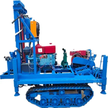 YG Hot Construction Drilling Machinery 100-метровая гидравлическая машина для бурения шахтных скважин, портативные гусеничные буровые установки для воды.