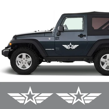 Автомобильные Наклейки Для Jeep Wrangler JK TJ YJ JL Renegade Cherokee Patriot Compass Trail Hawk Виниловые Наклейки Для Декора, Аксессуары Для Тюнинга