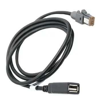 Автомобильный аудиокабель USB, черный разъем для шнура USB 2.0 для Impreza 2012-2013