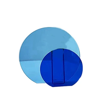 Акриловые вазы используются для украшения свадеб, домашнего декора и офиса (синие двойные кольца)
