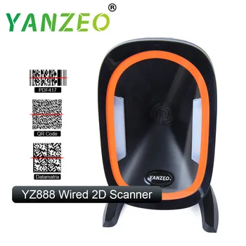 Высокоскоростной всенаправленный сканер штрих-кода 2D-изображения Yanzeo YZ888 USB RS232