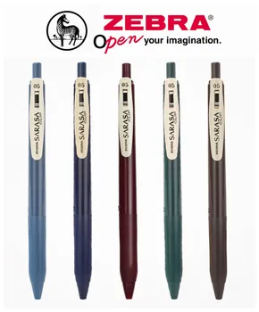 Гелевая ручка ZEBRA JJ15 SARASA Dark Tone Нейтральные ретро ручки 0,5 мм 5 цветов Япония
