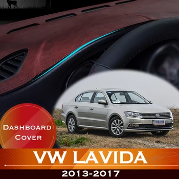 Для Volkswagen VW Lavida 2013-2017 Приборная Панель Автомобиля Избегайте Освещения Накладкой Приборной Платформы Крышка Стола Кожаный Противоскользящий Коврик Для Приборной панели