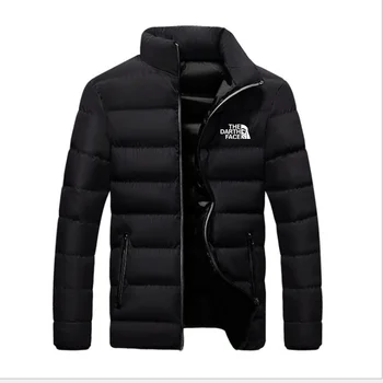 Зимняя куртка, мужская модная куртка Parker с воротником-стойкой, мужская куртка на молнии, мужская куртка