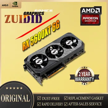 Используются видеокарты ZUIDID AMD RX5600XT 6G 7-нм 192-битный PCIE4.0X16 Видео для настольных ПК Компьютерная игровая карта
