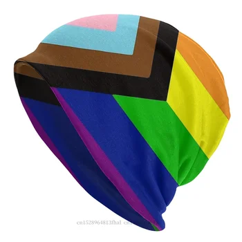 Капот с флагом Гордости прогресса Homme Outdoor Gay Rainbow Boys Love Skullies Шапочки Кепки Креативные тканевые шляпы