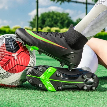 Качественная детская футбольная обувь Neymar Футбольные бутсы для футзала Chuteira Campo Бутсы Мужские Тренировочные кроссовки Ourdoor Женская обувь TF /AG