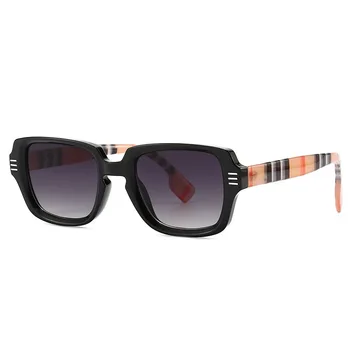 Классические полосатые Квадратные солнцезащитные очки роскошного бренда, женские Мужские Модные Винтажные солнцезащитные очки для вождения и путешествий Для женщин