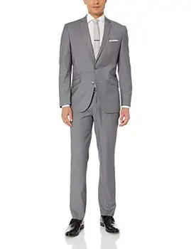 Классический деловой мужской костюм из нескольких предметов (пиджак + брюки + галстук) Смокинг для свадьбы, жениха, выпускного вечера, мужские костюмы Terno Masculino Trajes De Hombre