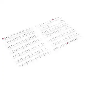 Колпачки для ключей из PBT Маслостойкие XDA Высота персонажа Мультфильм 118 клавиш для видеоигр колпачок для механической клавиатуры Белый