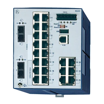 Компактный Управляемый Промышленный Коммутатор Ethernet на DIN-рейке Hirschmann RS20-2400M2M2SDAEHC/HH