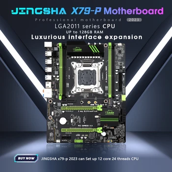 Материнская плата JINGSHA X79P С чипом Поддержки Процессора E5 V1V2 LGA2011 LGA2011 С Памятью DDR3 ECC С четырьмя каналами Stata/USB3.0 NVME M.2 PCIE16X
