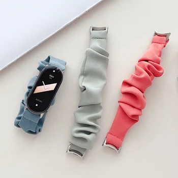 Модный тканевый ремень для Xiaomi Mi Band 8, эластичный эластичный браслет для Mi Band 7 6 5, Сменные аксессуары