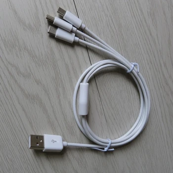 Мульти 3 в 1 USB C Длинный Кабель Зарядного Устройства Зарядный Шнур Несколько Портов Длинный Кабель Для Зарядки Разъем Type C для Мобильных Телефонов 3XUE