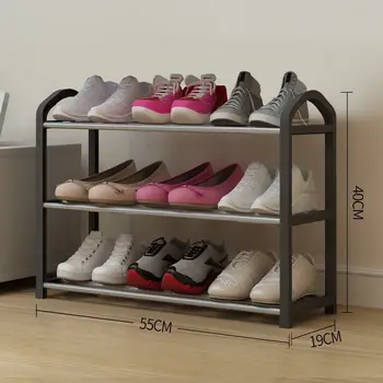 Новая простая полка для обуви Для дома, Экономичного общежития, Пылезащитный шкаф для хранения Обуви, Стеллаж для обуви, Органайзер для обуви
