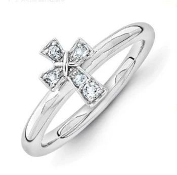 Новое женское кольцо с простым крестом, креативные модели, ювелирные изделия, модные Мужские и женские подарки для вечеринок