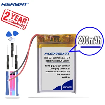Новое поступление [HSABAT] 200mAh 601218 Аккумулятор для Bluetooth-гарнитуры игрушки MP3 MP4 Bluetooth-гарнитура 3D очки Смарт-браслет