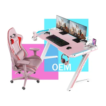 Новый компьютерный стол для розовой девушки, домашний стол, сетчатый игровой стол для знаменитостей, настольный письменный стол. 120*75*60 см игровой стол, настольный письменный стол