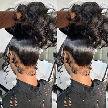 Объемная волна, кружевной парик из человеческих волос спереди, Бразильская влажная И волнистая волна воды, полный 13X4 360 HD, Кружевные парики из человеческих волос спереди для женщин