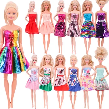 Одежда для куклы Barbies Платье для 11,8-дюймовой куклы на каждый день Одежда Barbies & BJD с открытыми плечами Одежда Аксессуары для куклы