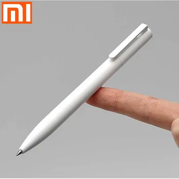 Оригинальная гелевая ручка xiaomi, 10 палочек для письма, гладкая / легкий захват / прессованный стержень / воду нелегко слизывать