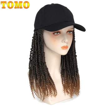 Парики TOMO Hat для женщин, короткая черная бейсбольная кепка Passion Twist, парик, синтетическая Регулируемая бейсбольная кепка, парик для ежедневной вечеринки