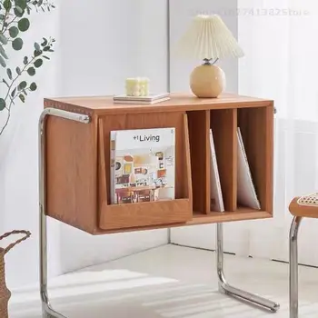 Подвесной небольшой книжный шкаф из массива дерева, шкаф для дивана в гостиной, простой балконный журнальный шкаф, шкаф для хранения украшений.
