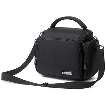 Портативная сумка-мессенджер через плечо, компактный чехол для SLR DSLR, винтажная водонепроницаемая сумка для фотоаппарата с подкладкой для Canon Nikon Sony