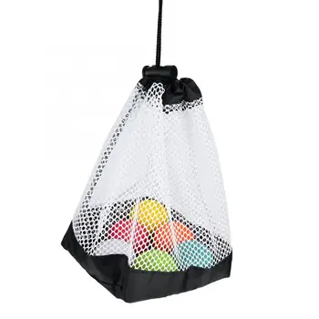 Прочная сетчатая сумка, снаряжение для подводного плавания, теннисные мячи, держатель для переноски, сумка на шнурке для хранения, вмещает 36 мячей