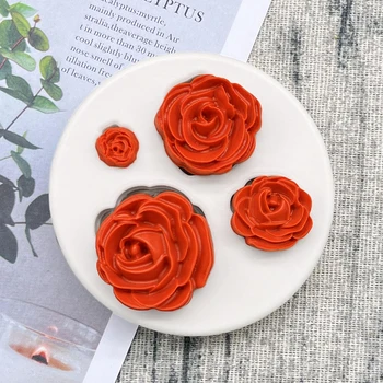 Силиконовая форма для цветов и роз, форма для выпечки кексов, инструменты для украшения тортов с помадкой