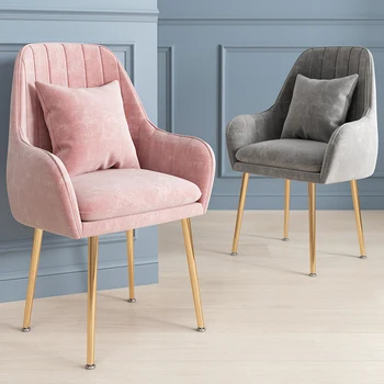 Современные красивые обеденные стулья с Европейскими подушками, Скандинавские Современные обеденные стулья, Роскошная дизайнерская кухонная мебель Silla Comedor