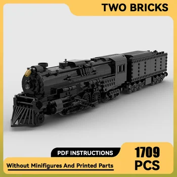 Строительные блоки Moc Модель локомотива Polar Express Технологические кирпичи для сборки поезда своими руками Механические инструменты Игрушка в подарок