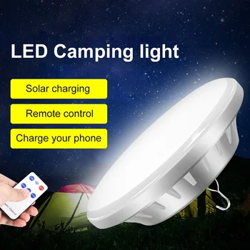 Супер яркая перезаряжаемая светодиодная лампа, USB Солнечный фонарь, подвесной водонепроницаемый светильник для палатки, наружный светильник для кемпинга, пеших прогулок