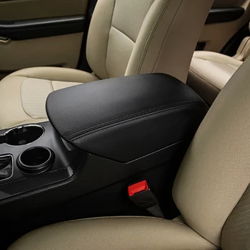 Чехол для центральной консоли из автокожи, чехол для автомобильного подлокотника, Водонепроницаемая кожаная подушка для Ford Explorer 2011-2018 2012